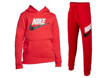 Nike Sportswear Club Fleece Pullover Hoodie & Joggers Set University Red