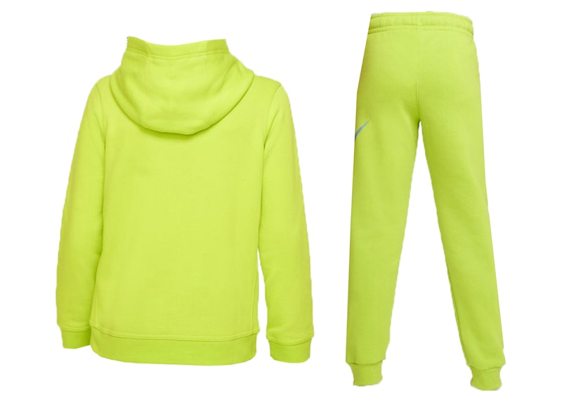 Nike Sportswear Club Fleece Pullover Hoodie & Pants Set Atomic Green/Chlorophyll