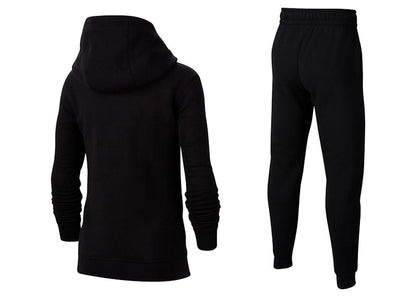 Nike Sportswear Big Kids Club Fleece Pullover Hoodie & Pants Set Black/Light Smoke Grey