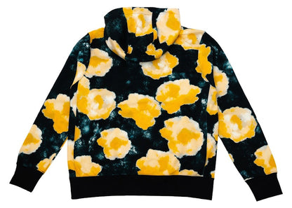 Nike Sportswear Club Floral Hoodie Black