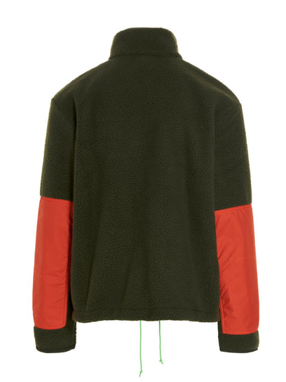 Nike Sportswear Essential Sherpa Full Zip Jacket Rough Green/Orange/Green Strike