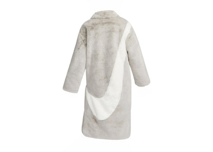 Nike Sportswear Essentials Plush Faux Fur Long Jacket Light Iron Ore/Light Bone/Sail