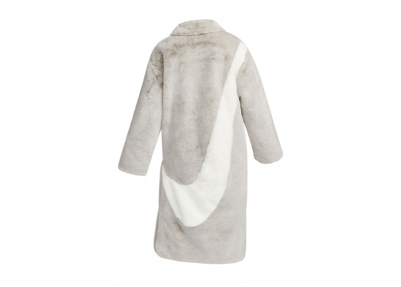 Nike Sportswear Essentials Plush Faux Fur Long Jacket Light Iron Ore/Light Bone/Sail