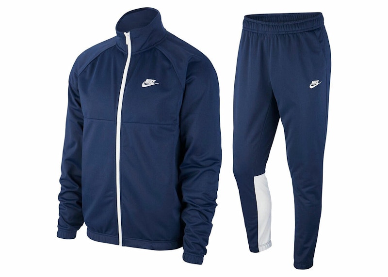 Nike Sportswear Essentials Tracksuit Navy Blue