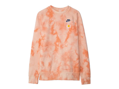 Nike Sportswear French Terry Tie-Dye Crewneck Crimson Bliss/University Blue