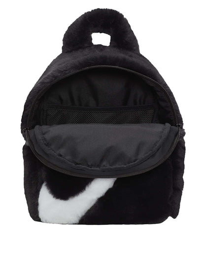 Nike Sportswear Futura 365 Faux Fur Mini Backpack (6L) Black/Black/White