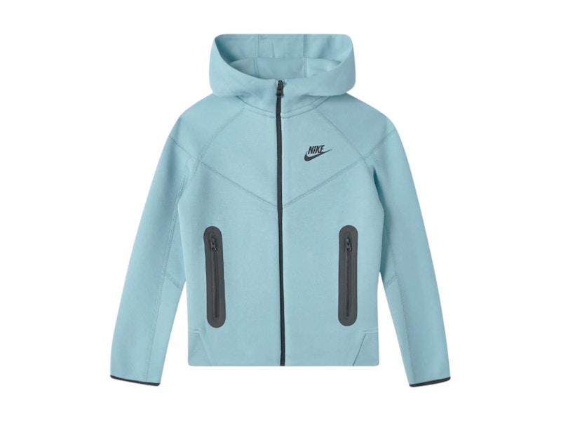 Nike Sportswear Kids Tech Fleece Full Zip Hoodie Denim Turquoise/Black