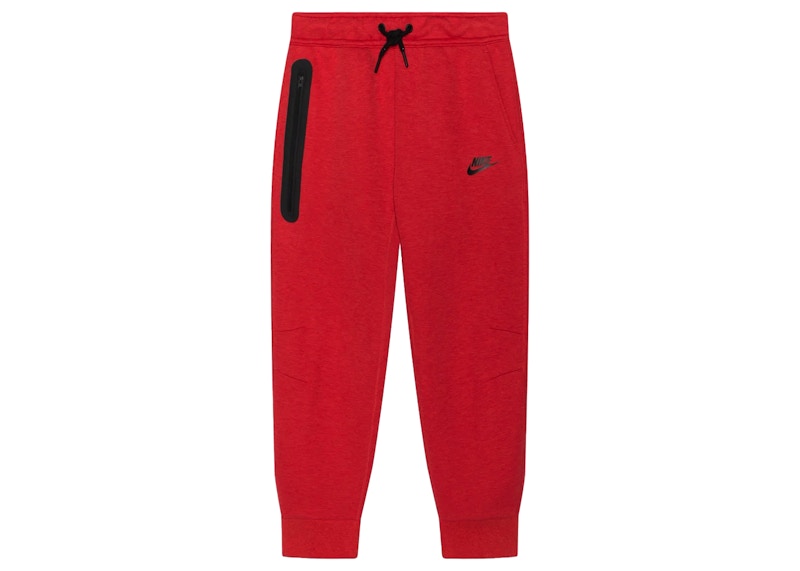 Nike Sportswear Kids' Tech Fleece Joggers Light University Red Heather/Black/Black