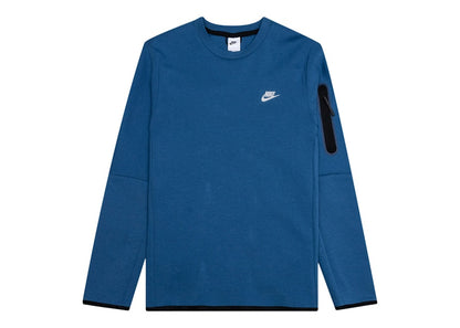 Nike Sportswear Tech Fleece Crew Sweatshirt Dark Marina Blue