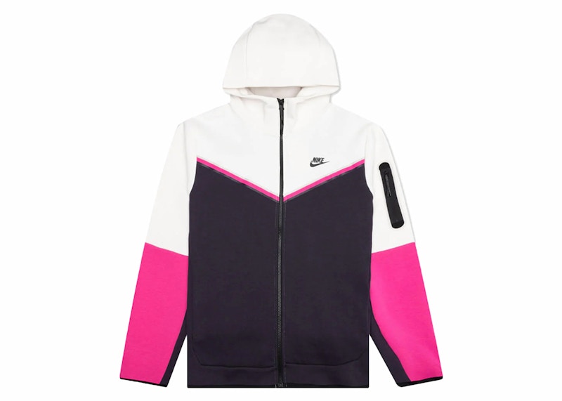 Nike Sportswear Tech Fleece Full-Zip Hoodie Phantom/Cave Purple/Active Pink