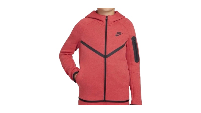 Nike Sportswear Tech Fleece Full-Zip Hoodie Red