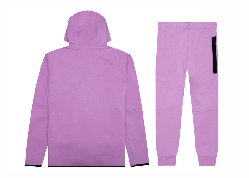Nike Sportswear Tech Fleece Hoodie & Joggers Set Violet Shock/Black