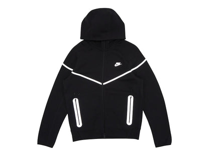 Nike Sportswear Tech Fleece Full Zip Windrunner Reflective Details Hoodie Black/Bemis Silver