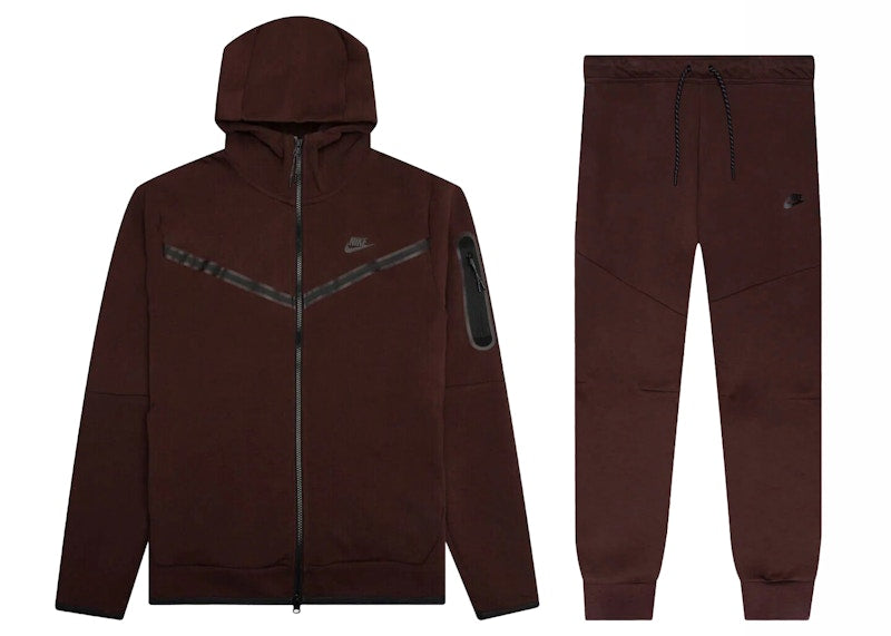 Nike Sportswear Tech Fleece Hoodie & Joggers Set Earth/Black