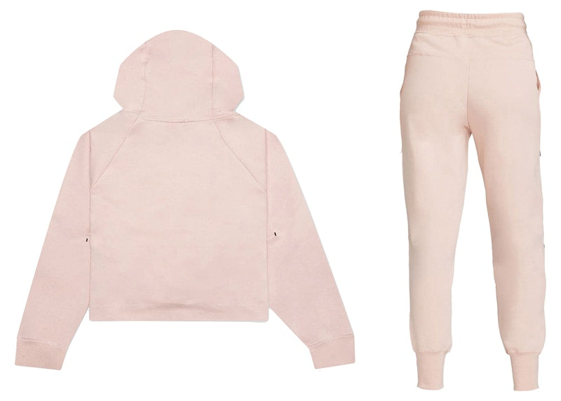 Nike Sportswear Tech Fleece Hoodie & Joggers Set Pink Oxford/Black