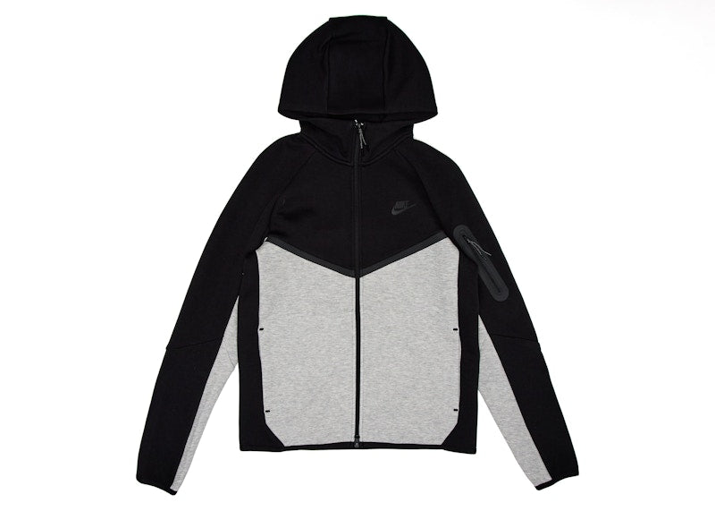 Nike Sportswear Tech Fleece Windrunner Hoodie Black/Dark Grey Heather/Black