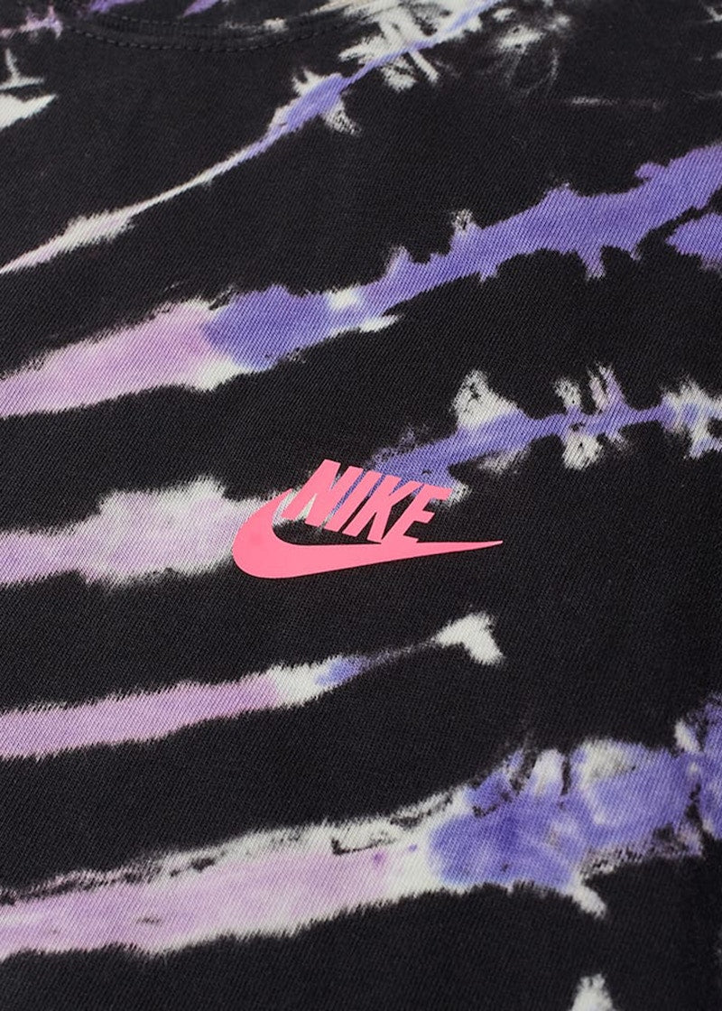 Nike Sportswear Tie Dye T-Shirt Black Baltic Blue Hyper Pink