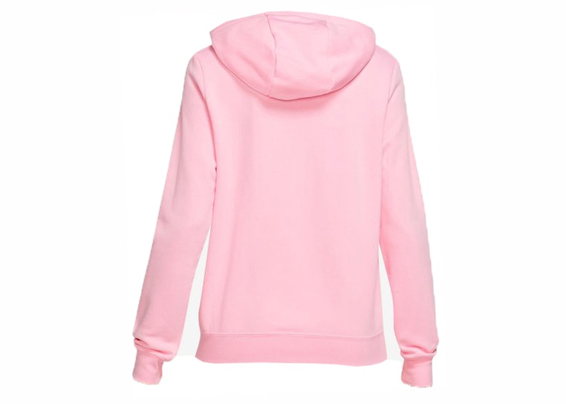 Nike Sportswear Women's Club Fleece Full-Zip Hoodie Med Soft Pink/White