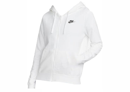 Nike Sportswear Women's Club Fleece Full-Zip Hoodie White/Black