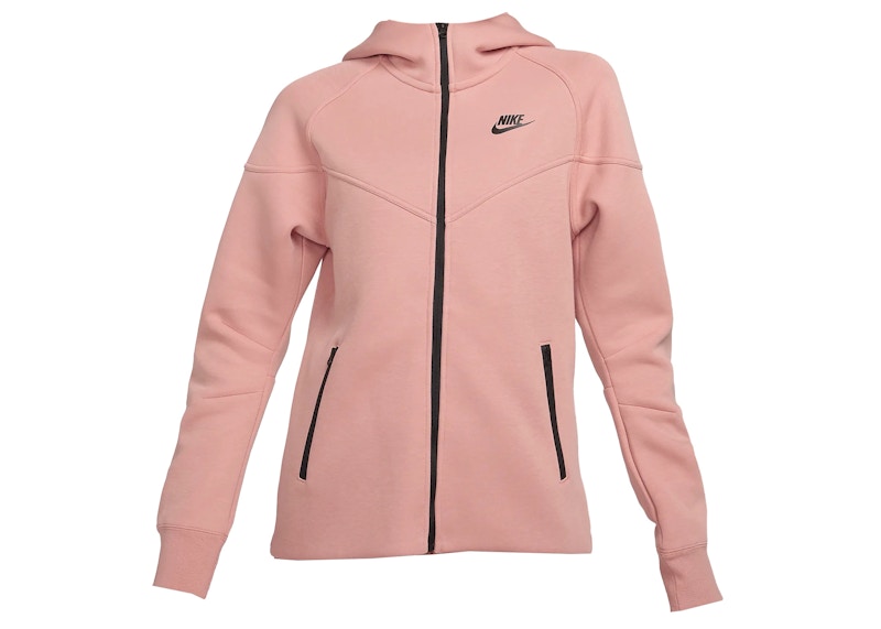 Nike Sportswear Women's Tech Fleece Windrunner Full-Zip Hoodie Red Stardust/Black