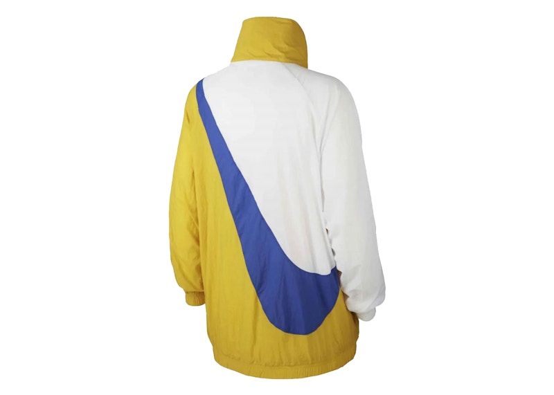 Nike Sportswear Woven Swoosh Jacket White/Blue/Yellow