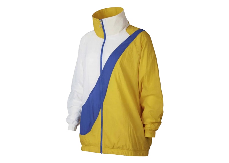 Nike Sportswear Woven Swoosh Jacket White/Blue/Yellow
