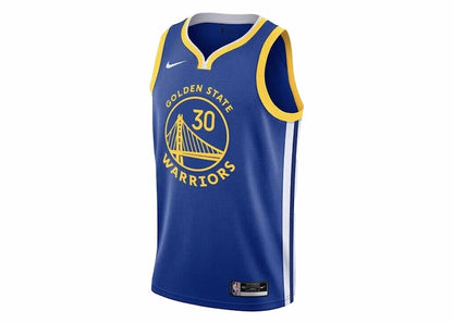 Nike Stephen Curry Warriors Icon Edition 2020 Jersey Blue/Yellow