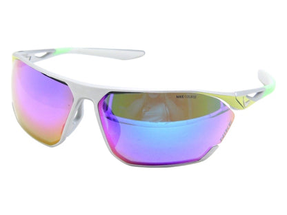 Nike Stratus M Wrap Sunglasses Brushed Silver Turq Mirror (STRATUS-M-DC3407-011-7613)