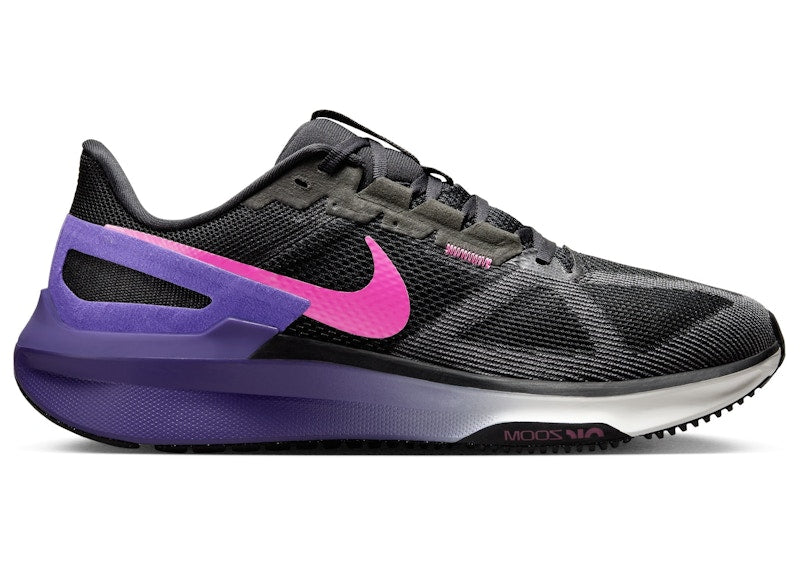 Nike Structure 25 Black Anthracite Field Purple Laser Fuchsia