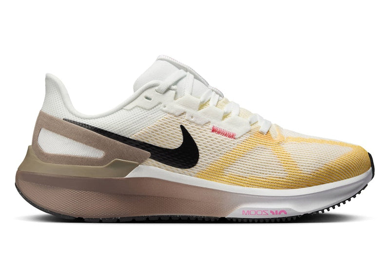 Nike Structure 25 Summit White Mink Brown Varsity Maize Black (Women's)