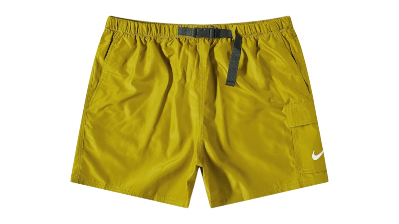 Nike Swim Belted 5 Inch Volley Shorts Moss