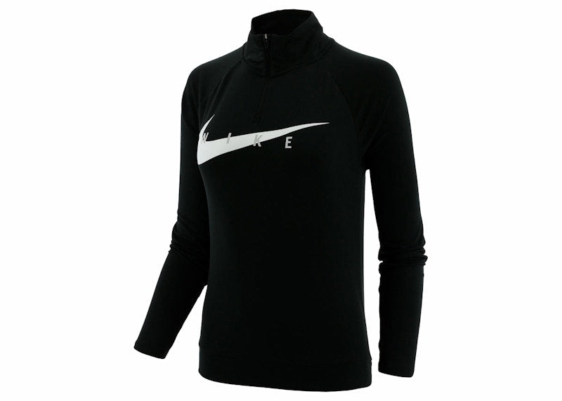Nike Swoosh Run L/S T-shirt Black/White