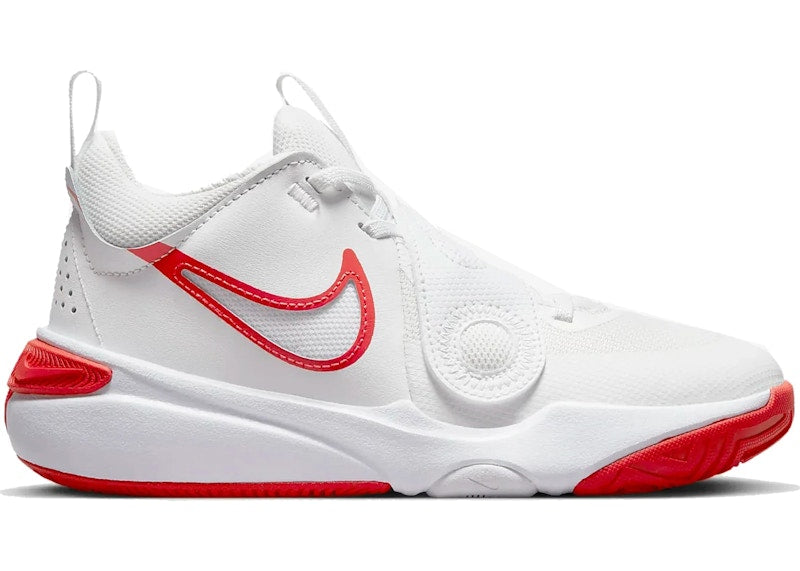 Nike Team Hustle D 11 Summit White Track Red (GS)
