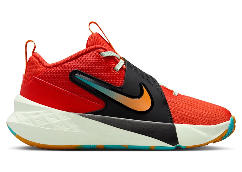 Nike Team Hustle D 12 Picante Red Dusty Cactus Volt Tint Orange Peel (GS)