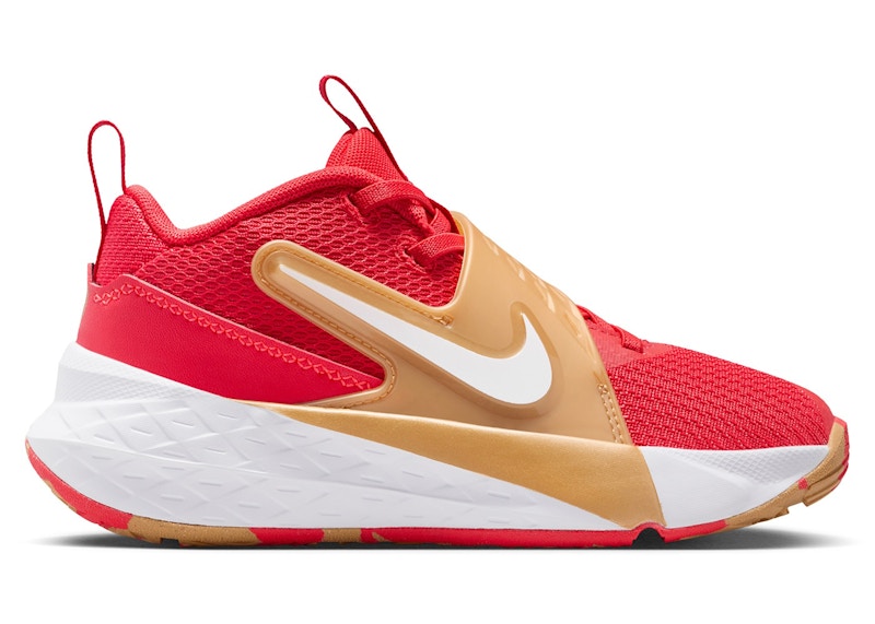 Nike Team Hustle D 12 University Red Metallic Gold (PS)