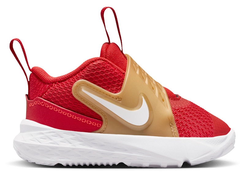 Nike Team Hustle D 12 University Red Metallic Gold (TD)