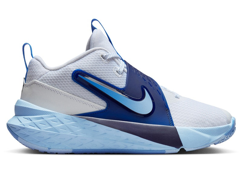Nike Team Hustle D 12 White Psychic Blue Midnight Navy University Blue (GS)