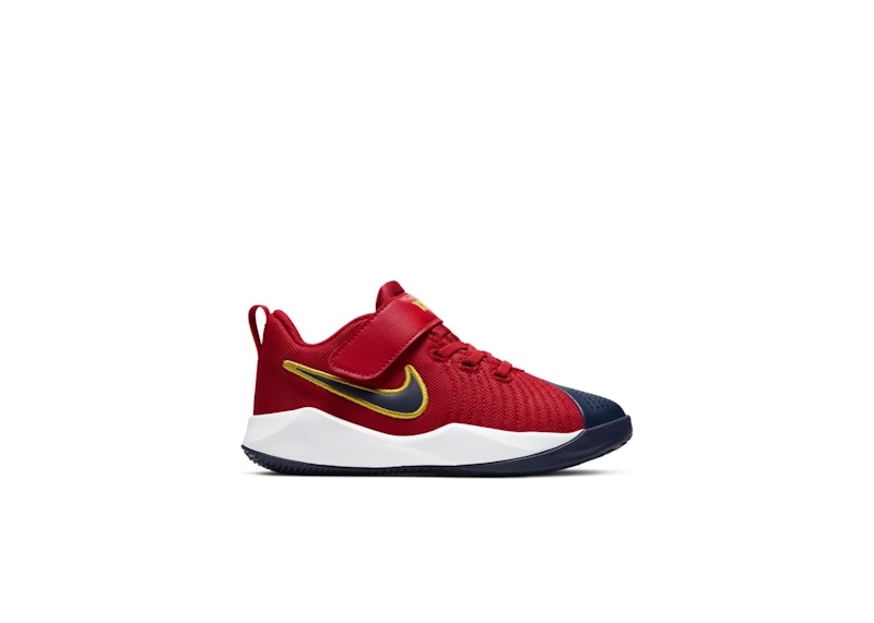 Nike Team Hustle Quick 9 University Red White (PS)