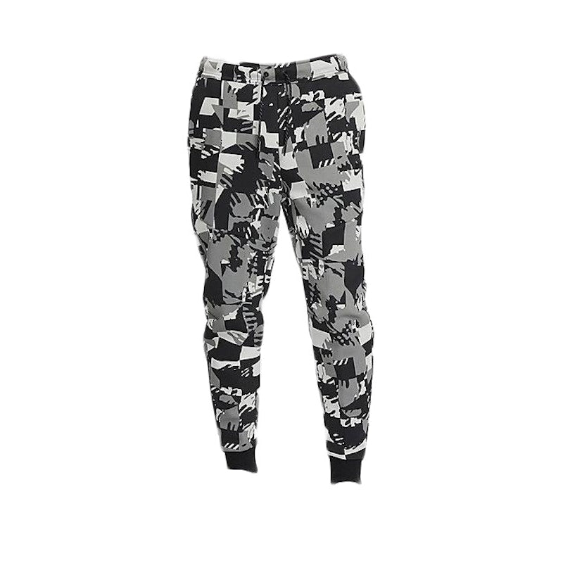 Nike Sportswear Tech Fleece All Over Print Jogger Pant Light Smoke Grey/Black/Black