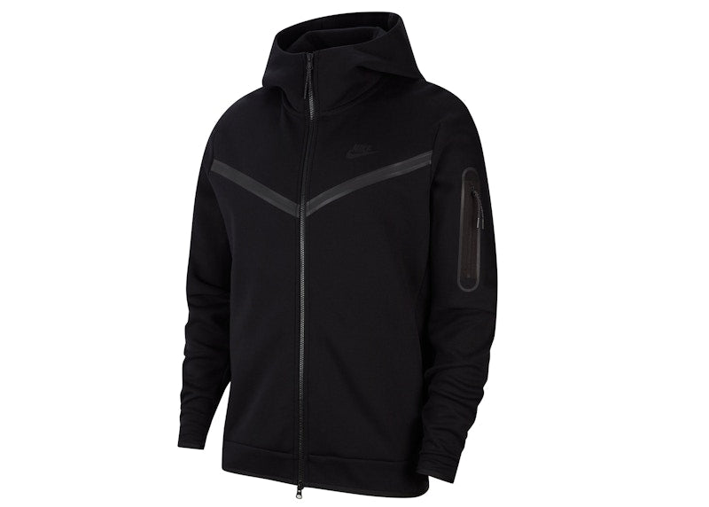 Nike Sportswear Tech Fleece Full-Zip Hoodie (Asia Sizing) Black