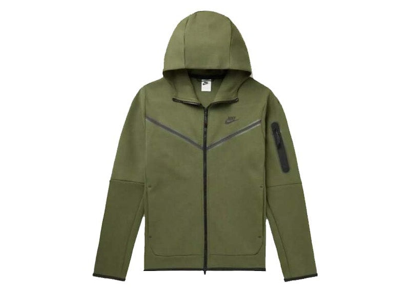 Nike Sportswear Tech Fleece Full-Zip Hoodie Rough Green Black