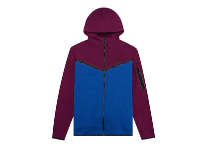 Nike Sportswear Tech Fleece Full-Zip Hoodie Sangria/Game Royal