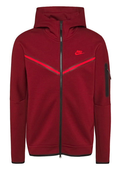 Nike Sportswear Tech Fleece Full-Zip Hoodie Team Red/Black