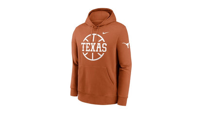 Nike Texas Longhorns Club Basketball Icon College Pullover Hoodie Desert Orange