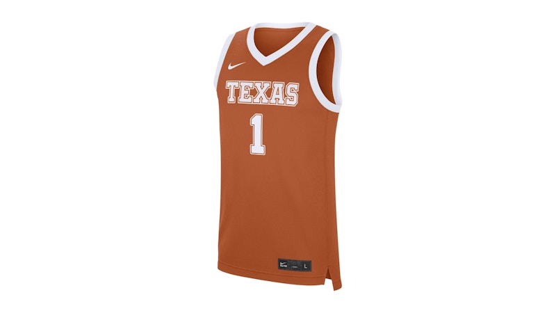 Nike Texas Longhorns Replica College Basketball Jersey Desert Orange