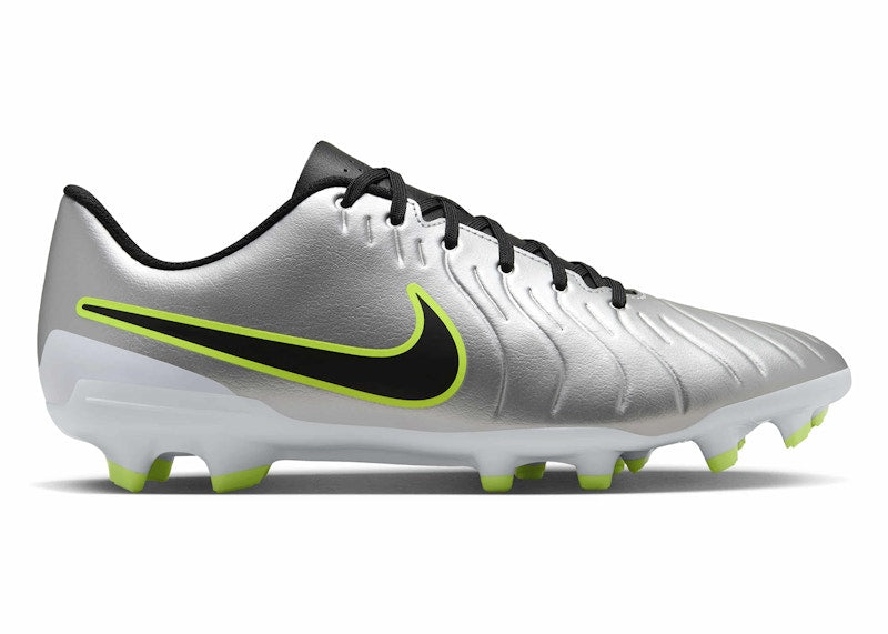 Nike Tiempo Legend 10 Club MG Metallic Silver Volt Black