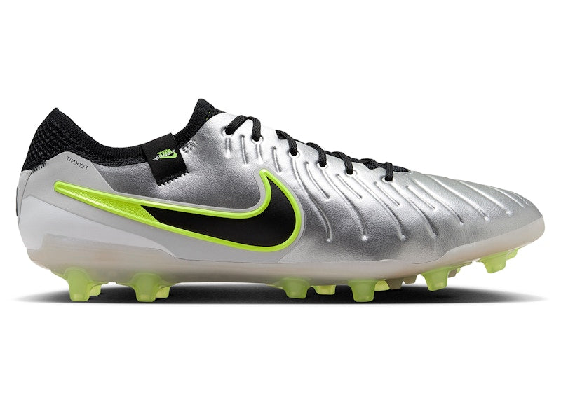 Nike Tiempo Legend 10 Elite AG-Pro Metallic Silver Volt Black