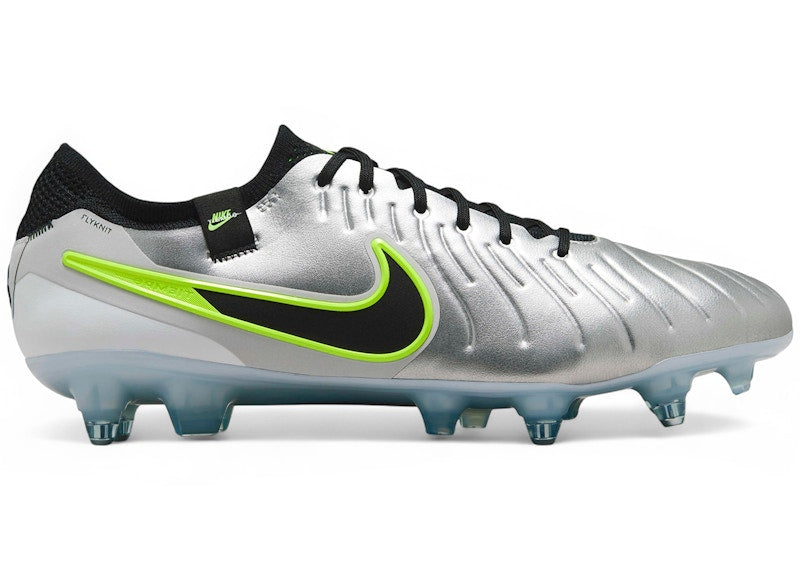 Nike Tiempo Legend 10 Elite SG-Pro AC Metallic Silver Volt Black