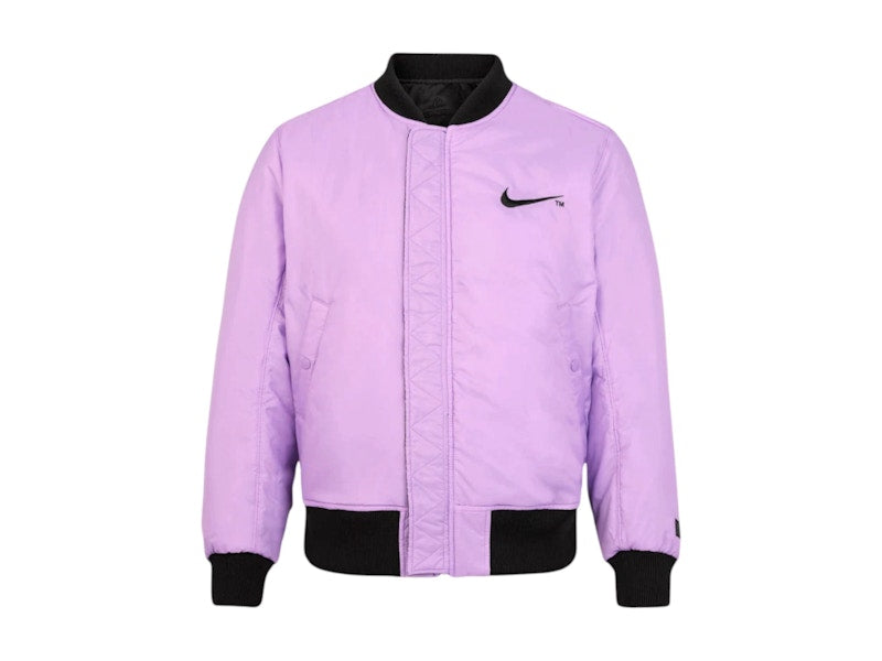Nike Tottenham Hotspur 2023/24 Football Synthetic Filled Reversible Bomber Jacket Black/Violet Star