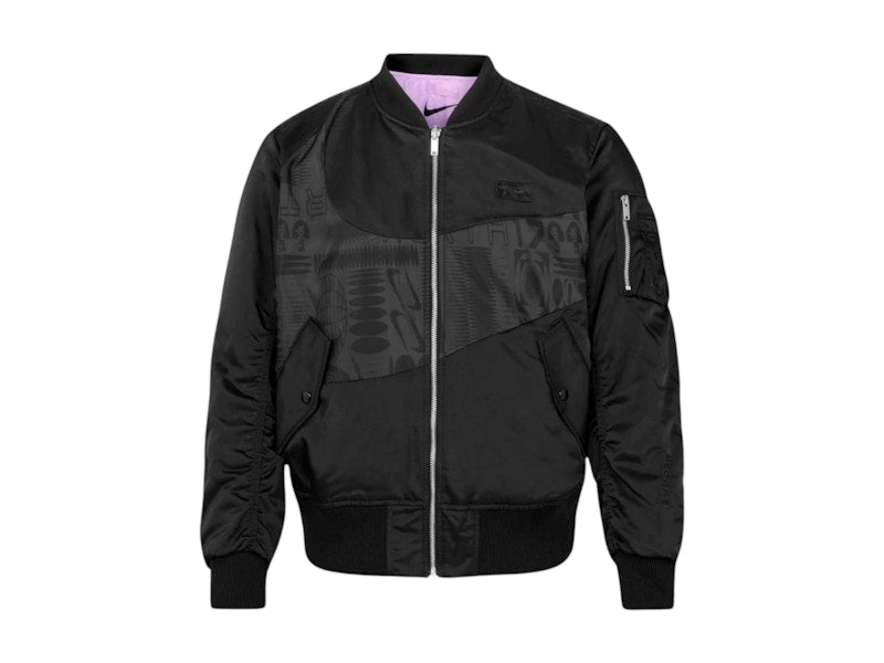 Nike Tottenham Hotspur 2023/24 Football Synthetic Filled Reversible Bomber Jacket Black/Violet Star